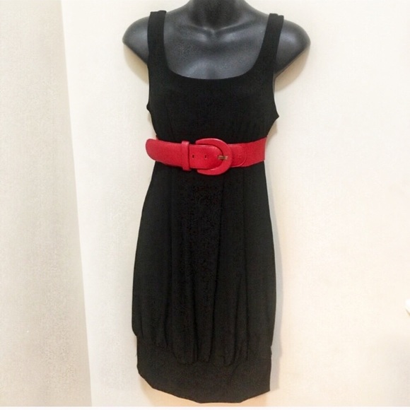 Maurices Maurice’s Mini Black Dress and Belt Small Medium Black Dress New - Picture 2 of 7